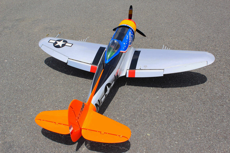 70" P-47 BUBBLE TOP 26cc-35cc Electric Retract Set SEA398GEAR | Seagull Models