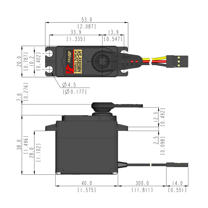 Hitec HS-5585MH Digital HV High Torque Metal Gear Servo