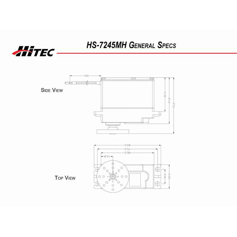 Hitec HS-7245MH HV High Torque Metal Gear Coreless Mini Servo