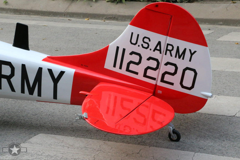 L-19 Bird Dog White/Red | 156" Wingspan | Legend Hobby