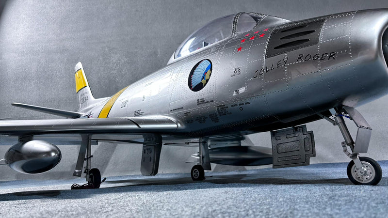 F-86 SABRE 1.8M Wingspan "ELECTROPLATED/CHROMELIKE PAINT" | KYHK RC