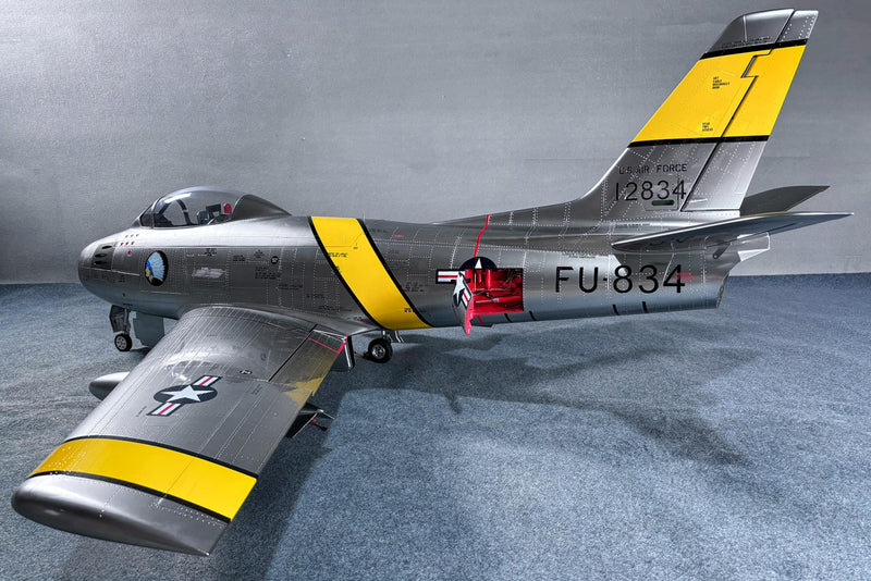 F-86 SABRE 1.8M Wingspan "ELECTROPLATED/CHROMELIKE PAINT" | KYHK RC