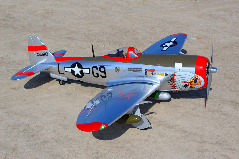 70" P-47 BUBBLE TOP "Chief Ski-U-Mah II"  26cc-35cc SEA398Ski | Seagull Models