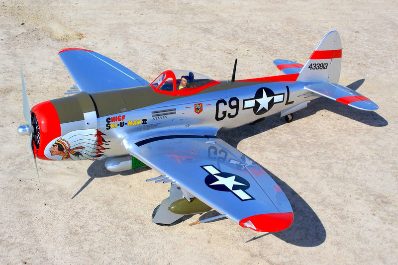 70" P-47 BUBBLE TOP "Chief Ski-U-Mah II"  26cc-35cc SEA398Ski | Seagull Models