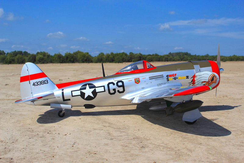 70" P-47 BUBBLE TOP "Chief Ski-U-Mah II"  26cc-35cc SEA398Ski | Seagull Models