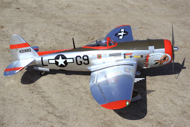 70" P-47 BUBBLE TOP "Chief Ski-U-Mah II"  26cc-35cc SEA398Ski | Seagull Models