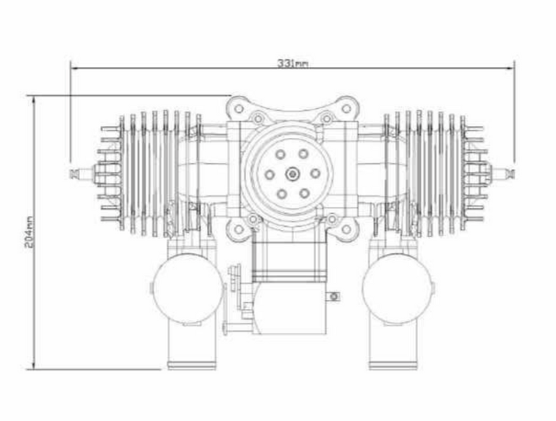 STINGER PRO 185cc Twin Engine