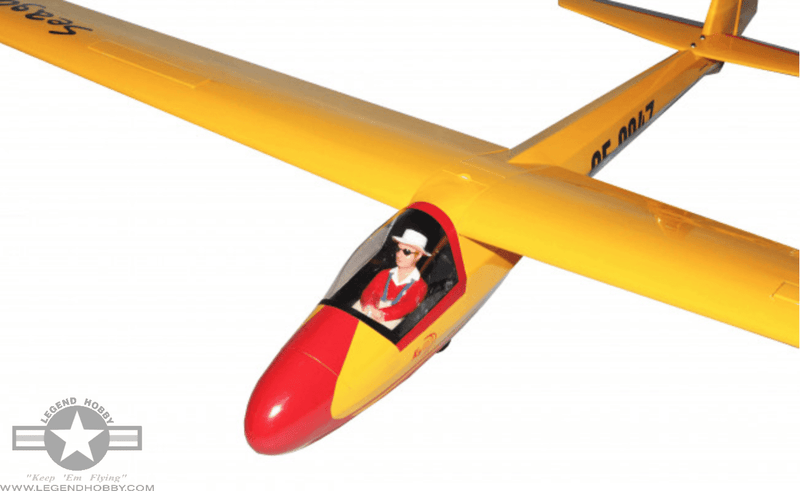 KA8B Glider 3 Meter Red/Yellow | Seagull Models