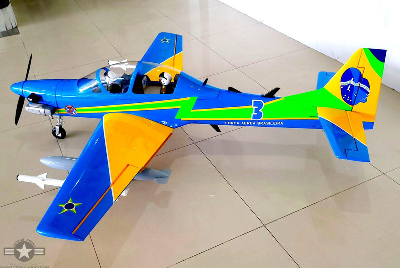 SEAGULL MODELS SUPER TUCANO T-27 "BRAZIL AIR FORCE" 65" Wingspan 15cc-20cc  SEA379