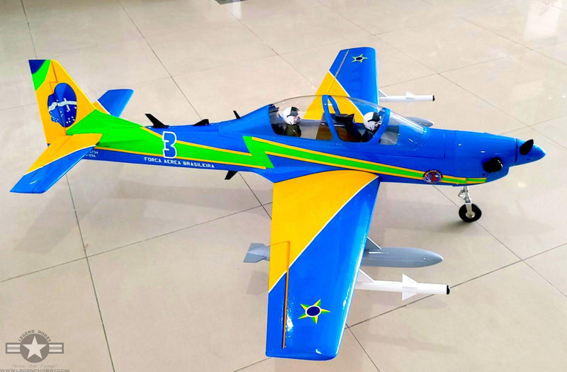 SEAGULL MODELS SUPER TUCANO T-27 "BRAZIL AIR FORCE" 65" Wingspan 15cc-20cc  SEA379