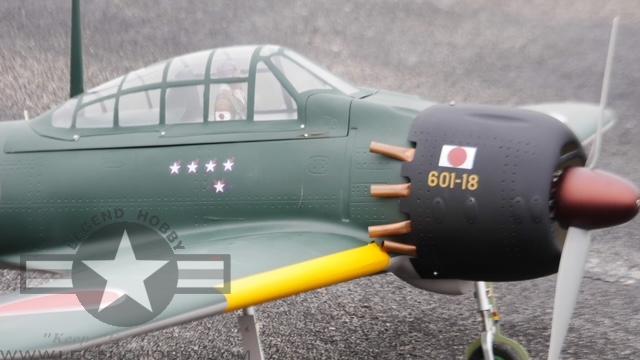 ZWX A6M ZERO 71″ FULL COMPOSITE WARBIRD - GREEN