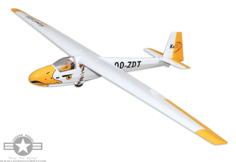 KA8B Glider 3 Meter White/Yellow | Seagull Models